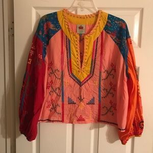 Farm Rio Embroidered Top Sz XL